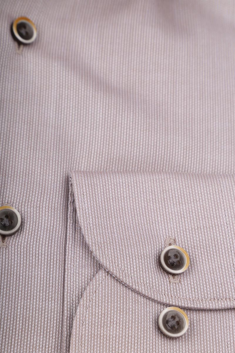 Profuomo Dobby Hemd Beige - Größe 43 günstig online kaufen