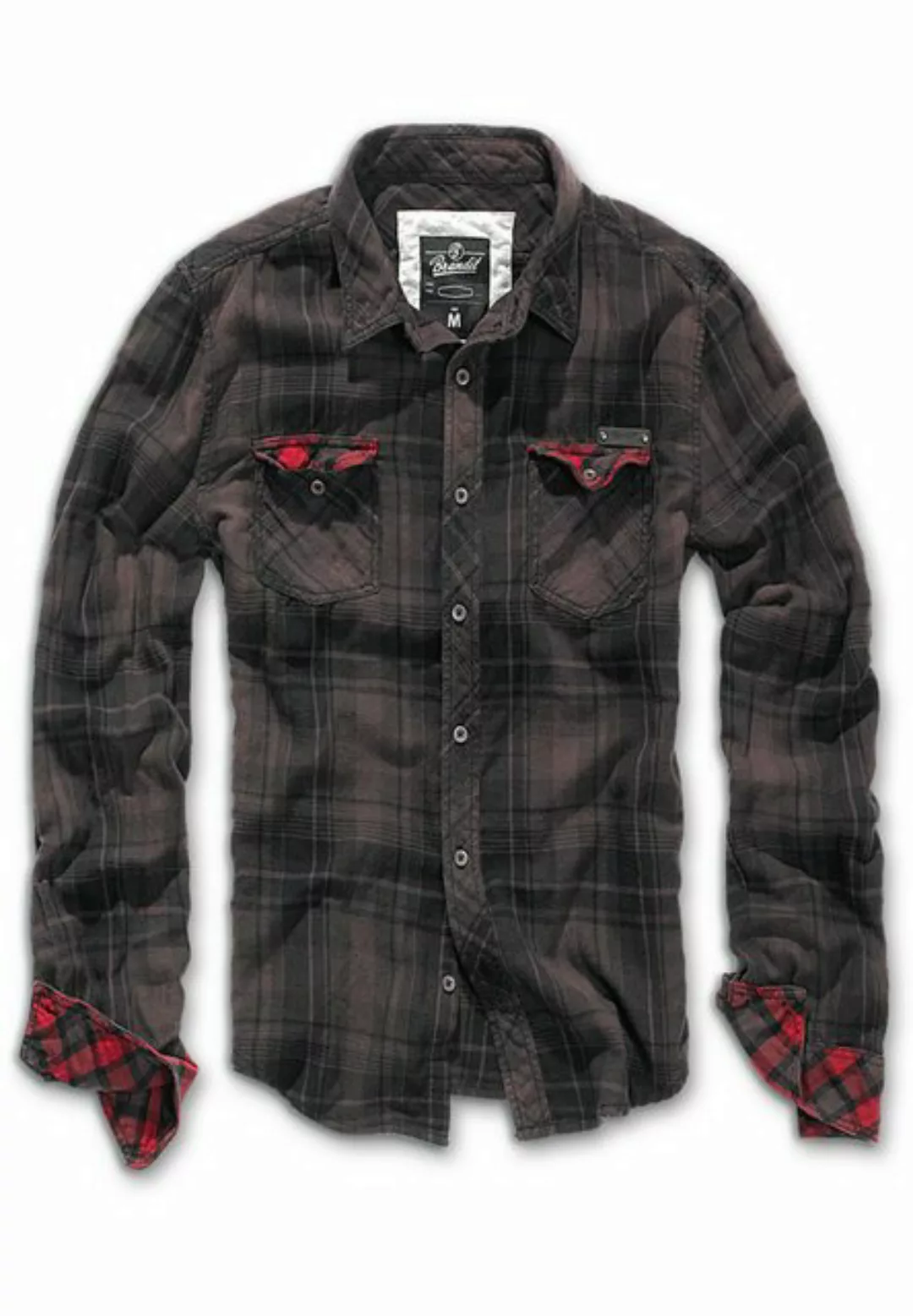 Brandit Langarmhemd "Brandit Herren Duncan Checked Shirt", (1 tlg.) günstig online kaufen