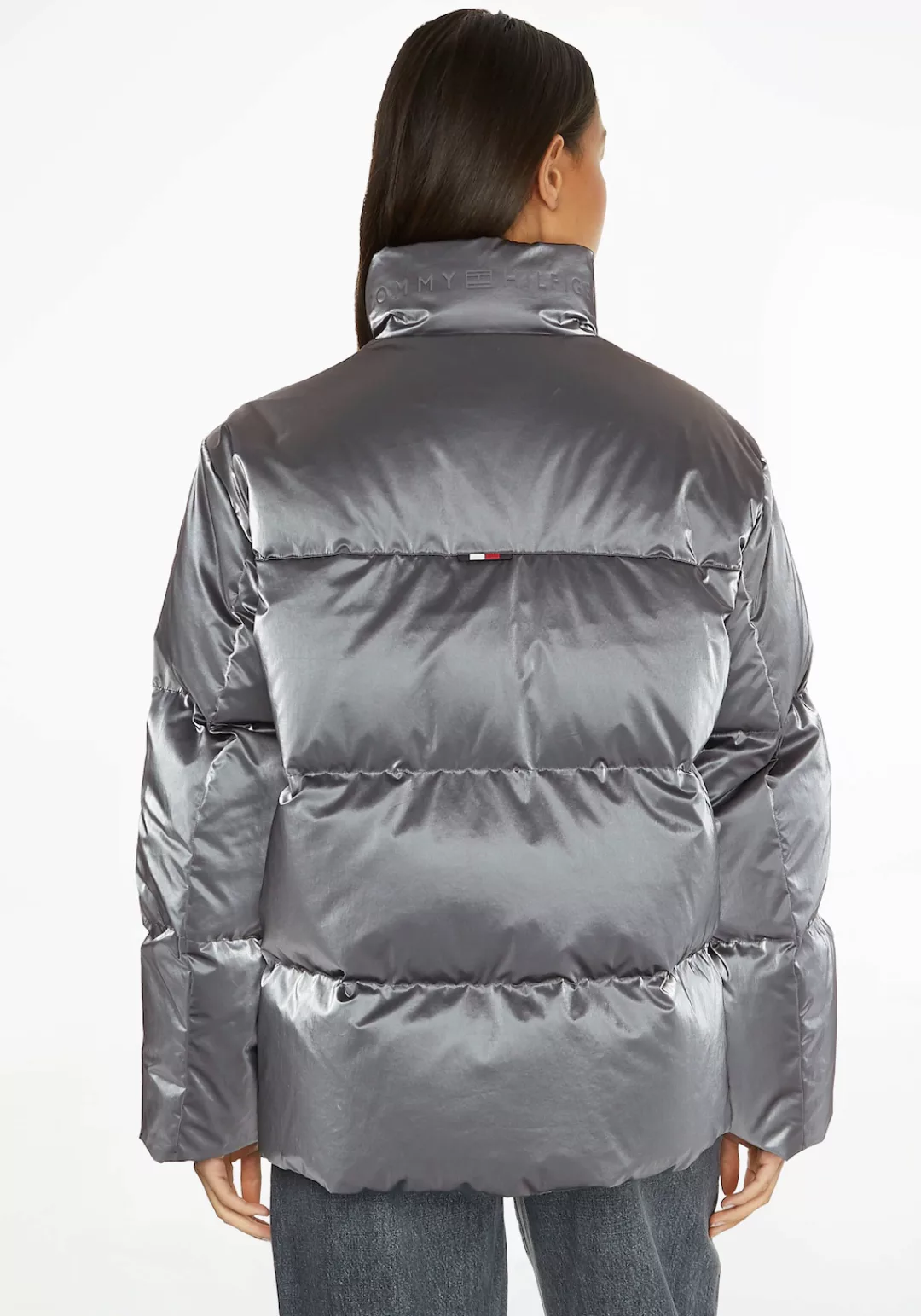 Tommy Hilfiger Steppjacke "METALLIC DOWN PUFFER JKT", mit Stehkragen günstig online kaufen