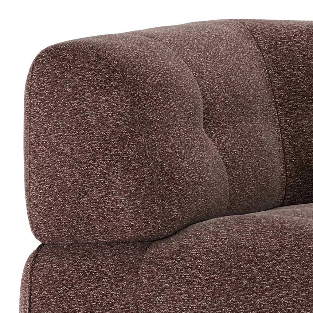 Modulsofa Element 1-Sitzer in Mauve Strukturstoff 122 cm breit günstig online kaufen