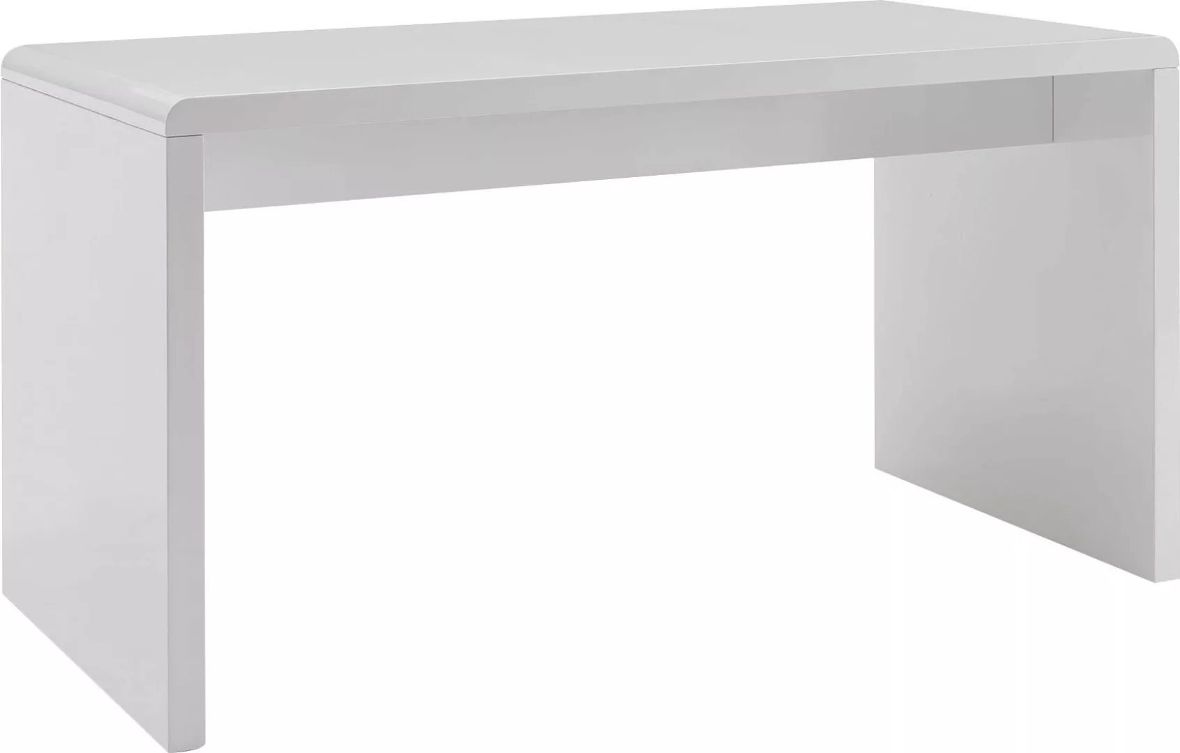 SalesFever Schreibtisch, Weiß hochglanz lackiert günstig online kaufen
