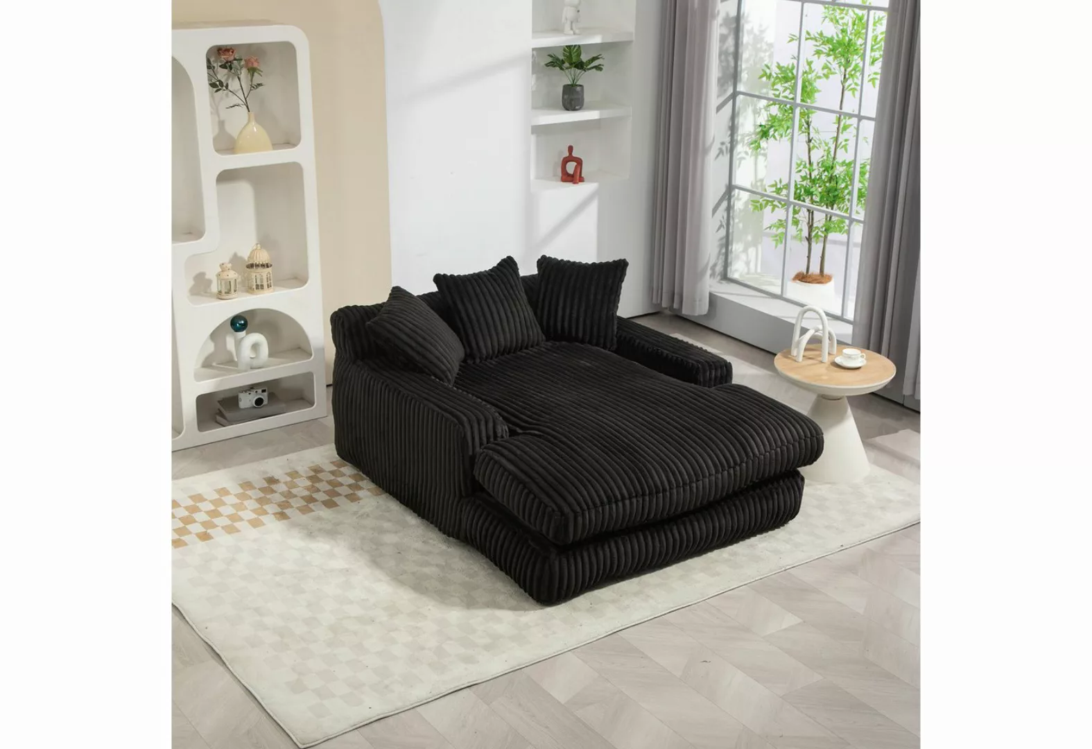 HAUSS SPOLE Schlafsofa Ecksofa Relaxsofa Polstermöbel mit 3 weichen Kissen, günstig online kaufen