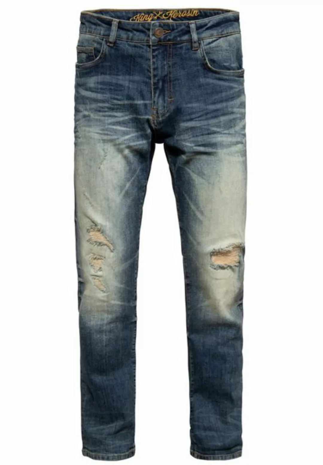 KingKerosin Gerade Jeans Robin Vintage Wash Vintage Wash günstig online kaufen