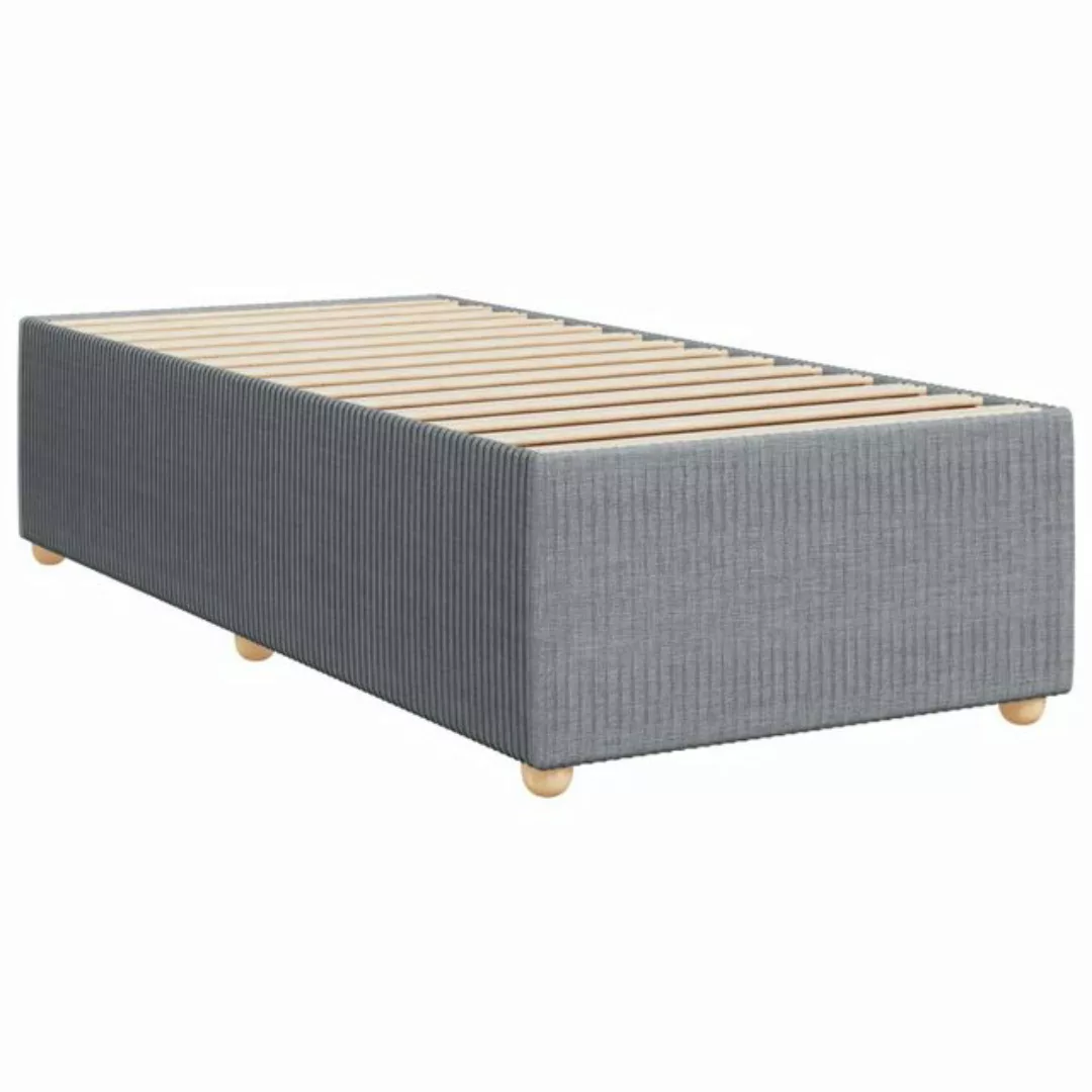 vidaXL Bett Bettgestell Hellgrau 80x200 cm Stoff günstig online kaufen