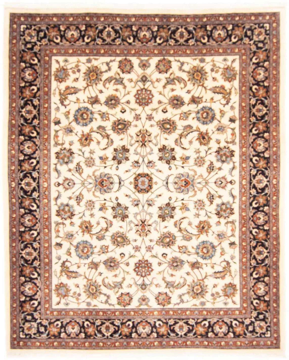 morgenland Wollteppich »Kaschmar Blumenmuster Beige 300 x 198 cm«, rechteck günstig online kaufen