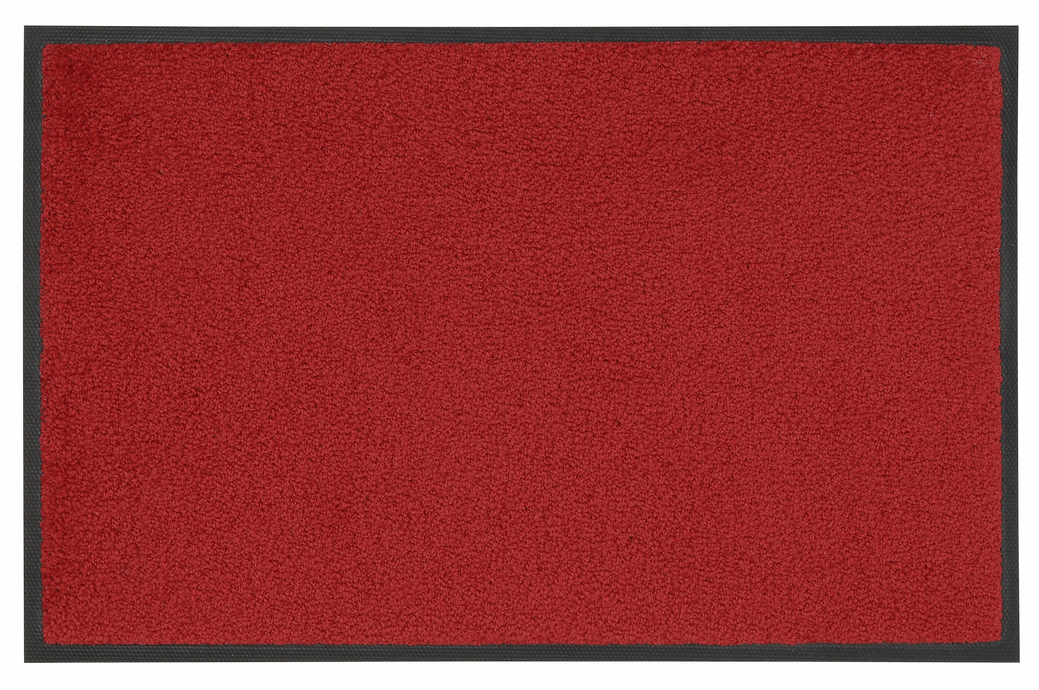 wash+dry Fußmatte Regal Red waschbar 50x75cm günstig online kaufen