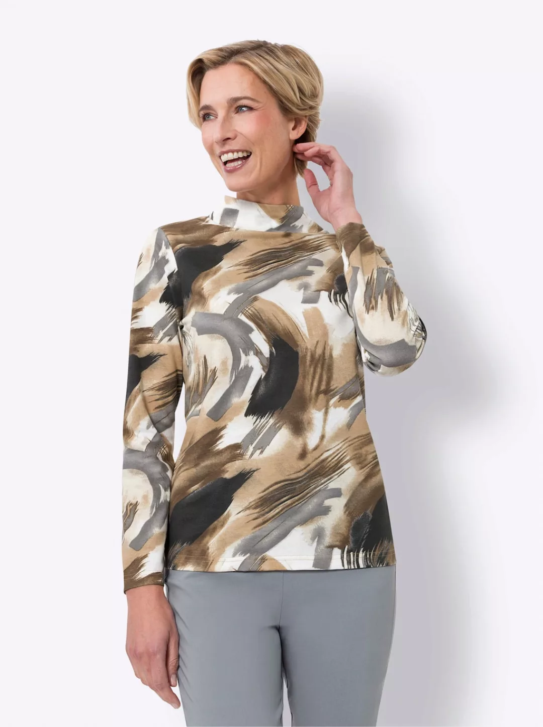 Classic Basics Stehkragenshirt "Stehkragen-Shirt", (1 tlg.) günstig online kaufen