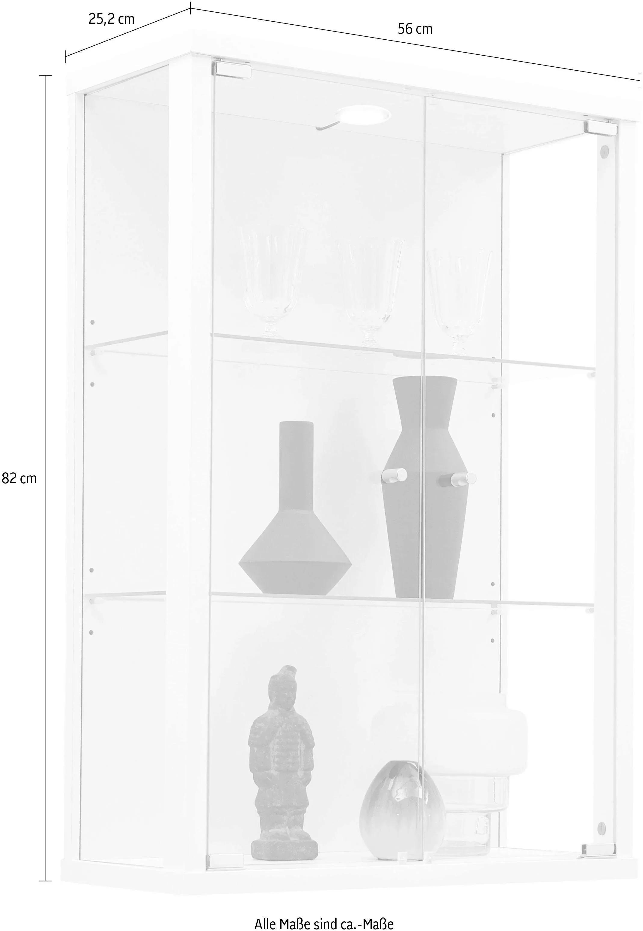 fif möbel Vitrine "OPTIMA", Hängevitrine/Glasvitrine 2x Glastür,perfekt für günstig online kaufen