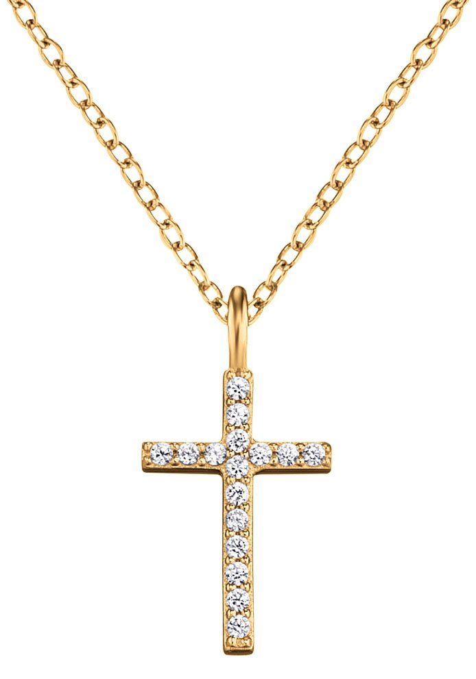 Engelsrufer Kette mit Anhänger Kreuz, ERN-LILCROSS-ZI-G, günstig online kaufen