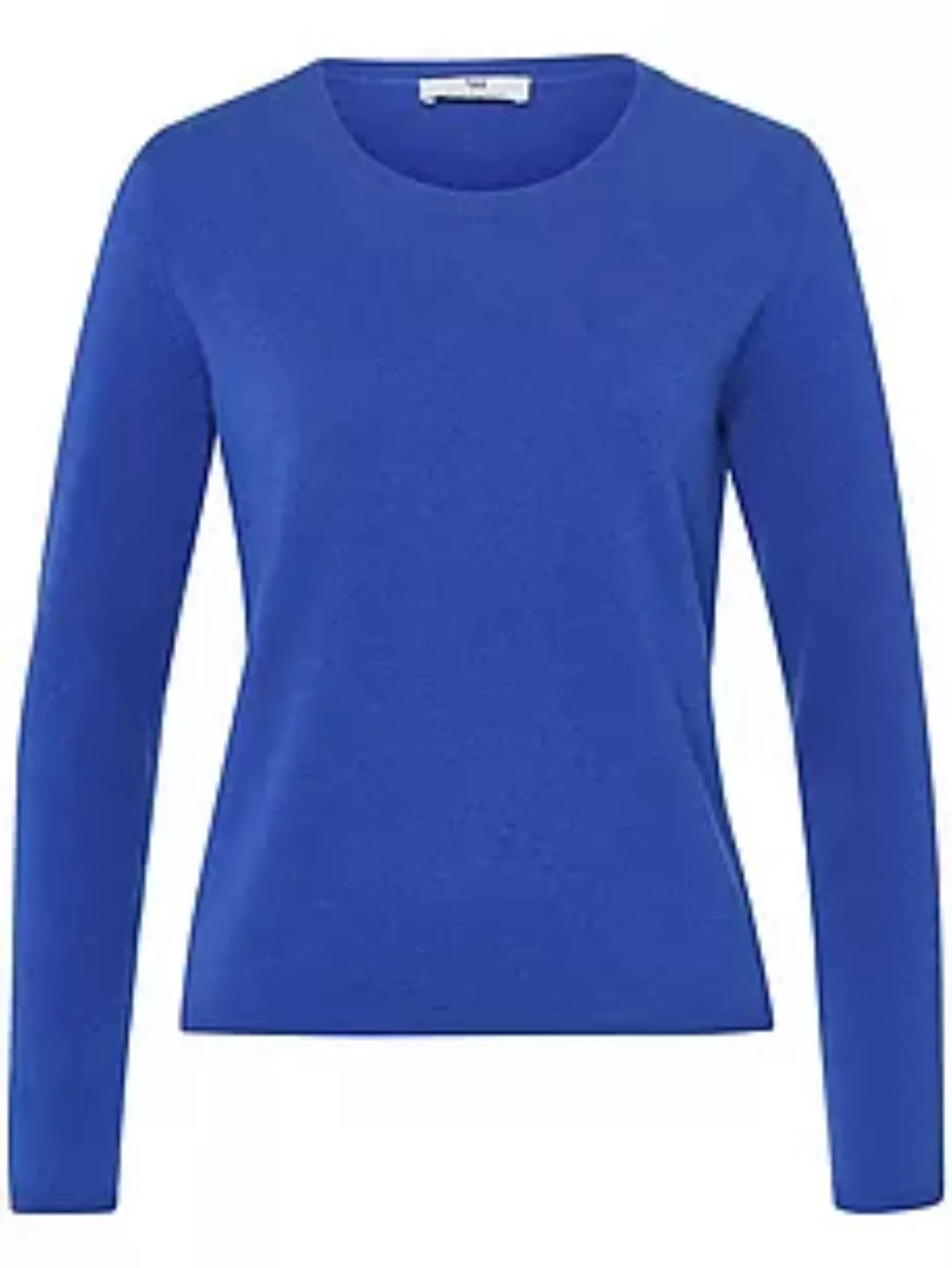 Rundhals-Pullover aus 100% Premium-Kaschmir Peter Hahn Cashmere blau günstig online kaufen