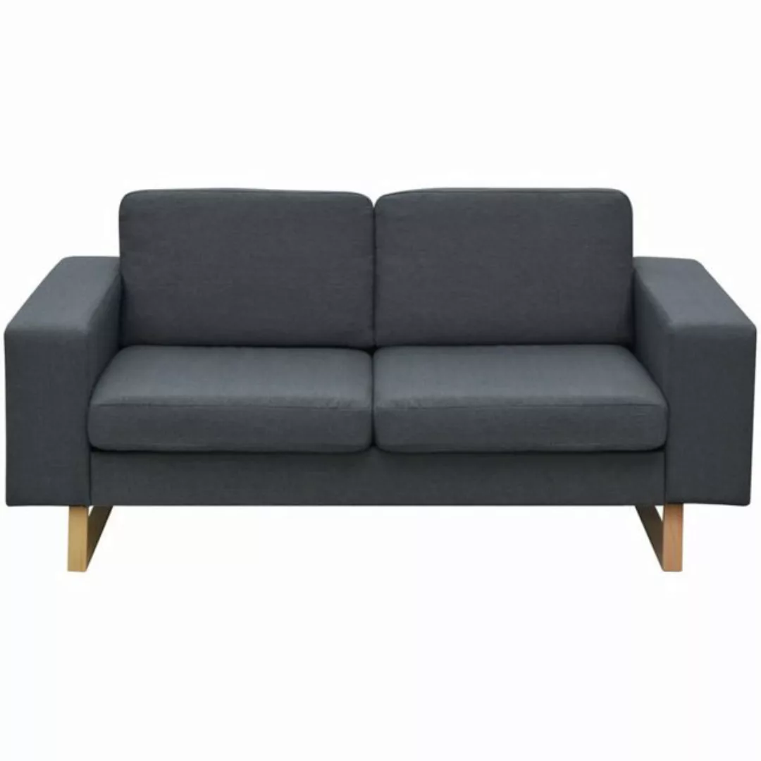 2-sitzer Sofa Stoff Dunkelgrau günstig online kaufen