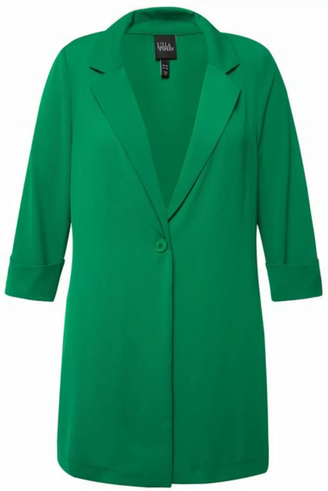 Ulla Popken Blusenblazer Blazer Reverskragen Knopfverschluss 3/4-Arm günstig online kaufen