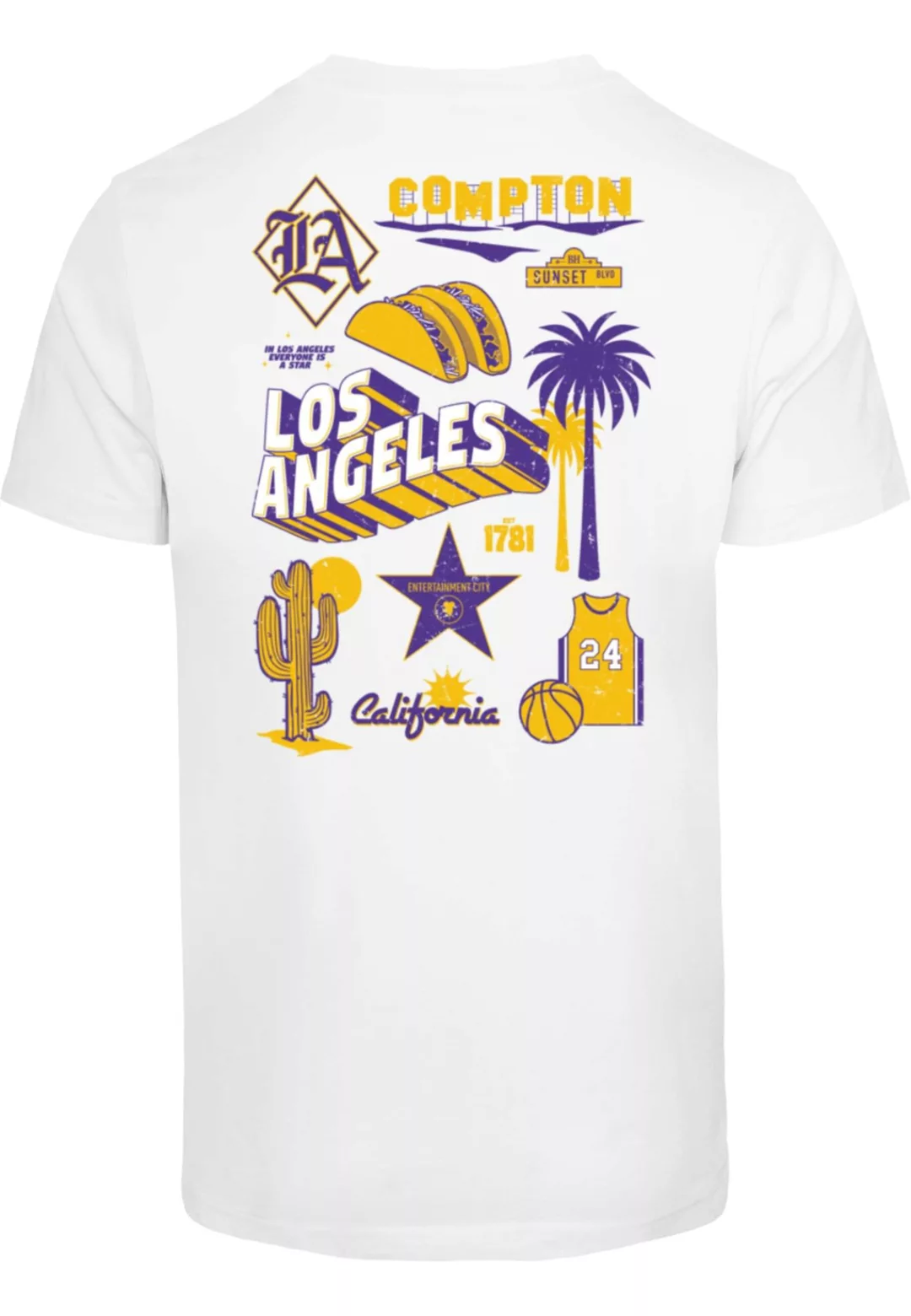 MisterTee T-Shirt "MisterTee Herren LA City Print Tee", (1 tlg.) günstig online kaufen