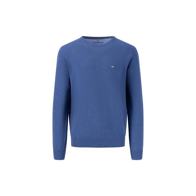 FYNCH-HATTON Rundhalspullover blau regular fit (1-tlg) günstig online kaufen