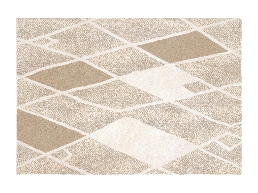 Teppich mit geometrischen Formen - 160 x 230 cm - Beige - LAZINA günstig online kaufen