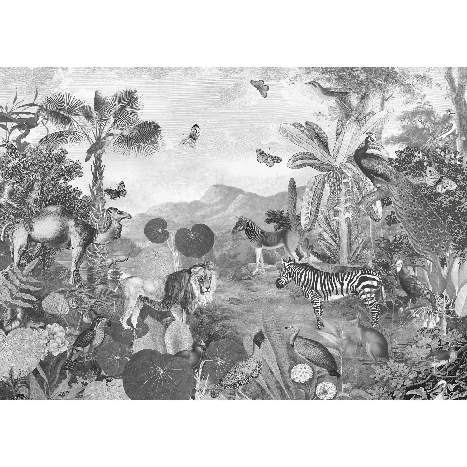 KOMAR Vlies Fototapete - Flora and Fauna  - Größe 350 x 250 cm mehrfarbig günstig online kaufen