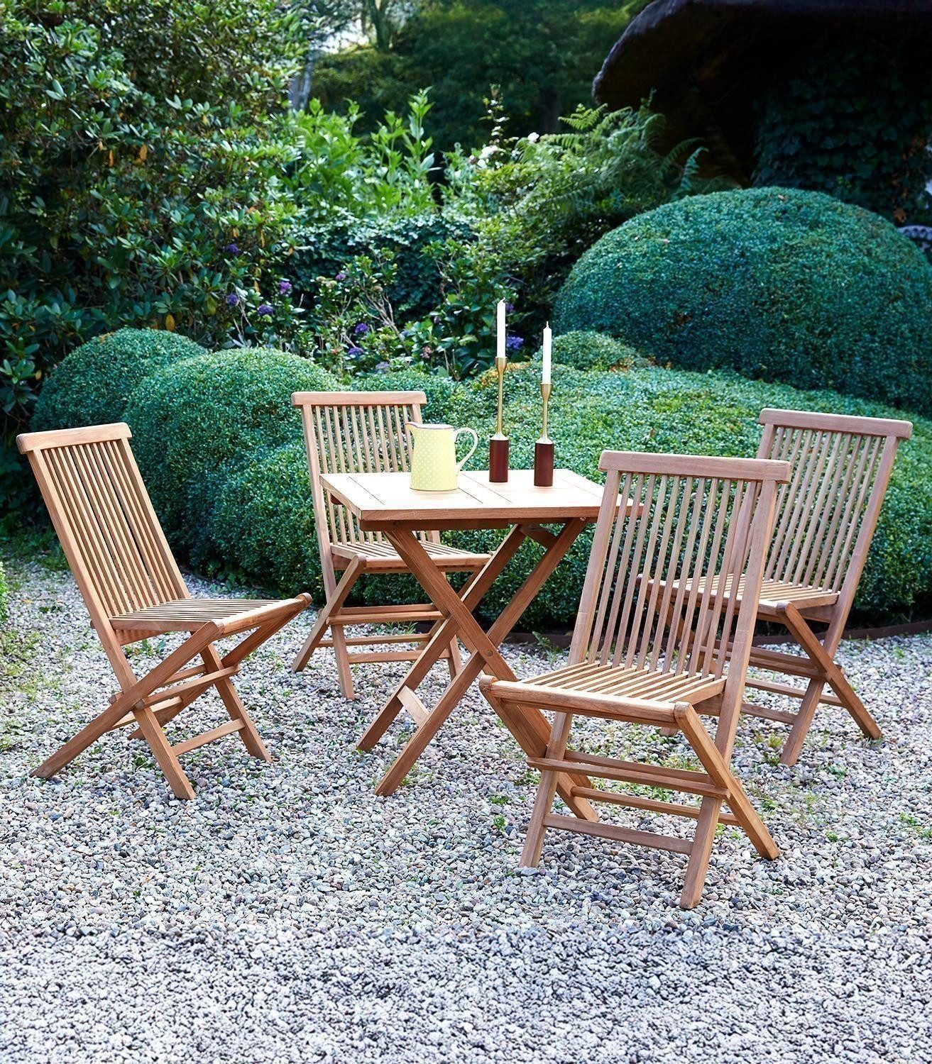 Outdoor Klappstuhl RIVA, Braun, Teakholz massiv, günstig online kaufen
