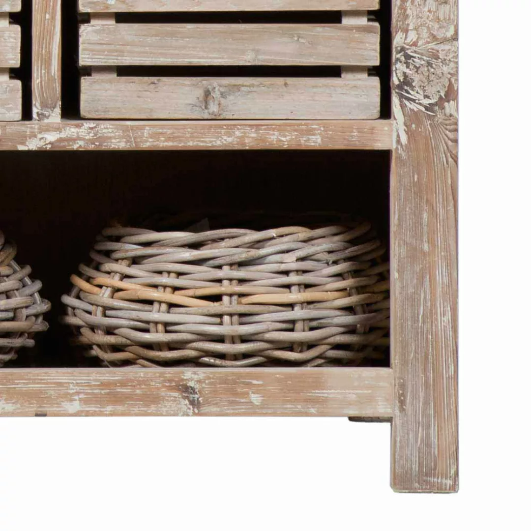Küchen Arbeitstisch aus Pinie Recyclingholz Landhaus rustikal günstig online kaufen