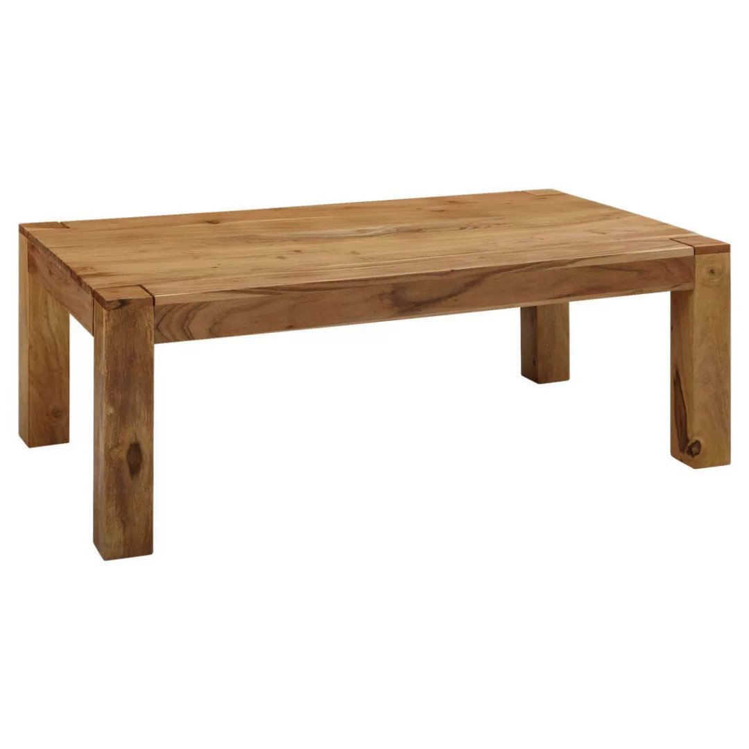 Couchtisch MUMBAI Massiv-Holz Akazie 110 cm breit Wohnzimmer-Tisch Design N günstig online kaufen