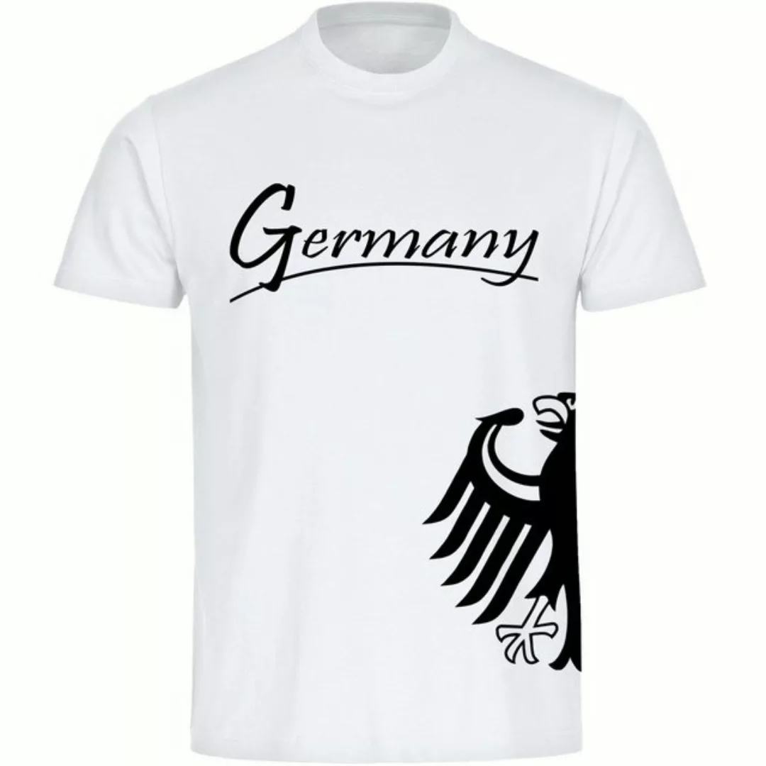 multifanshop T-Shirt Herren Germany - Adler seitlich - Männer günstig online kaufen