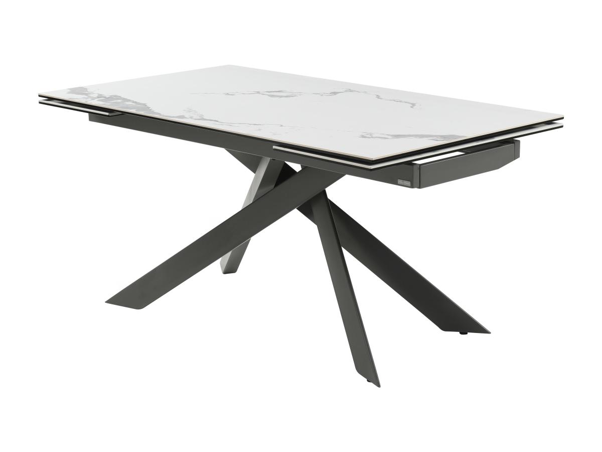 Esstisch für 6 bis 10 Personen ausziehbar - Keramik & Metall - Marmor-Optik günstig online kaufen