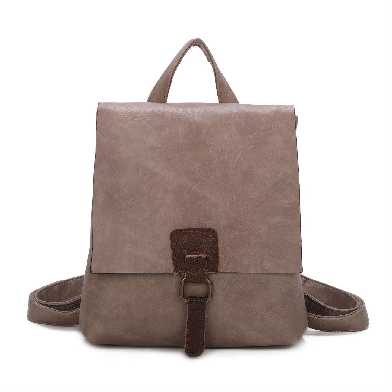 ITALYSHOP24 Rucksack Damen Schultertasche Backpack Umhängetasche günstig online kaufen