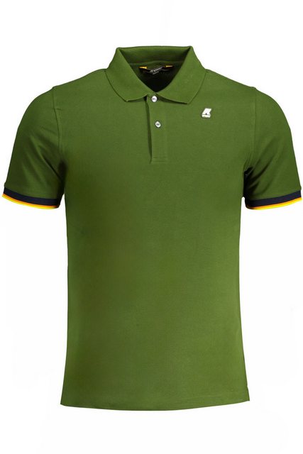 K-Way Poloshirt Grünes Herren-Poloshirt mit Kontrastdetails und günstig online kaufen