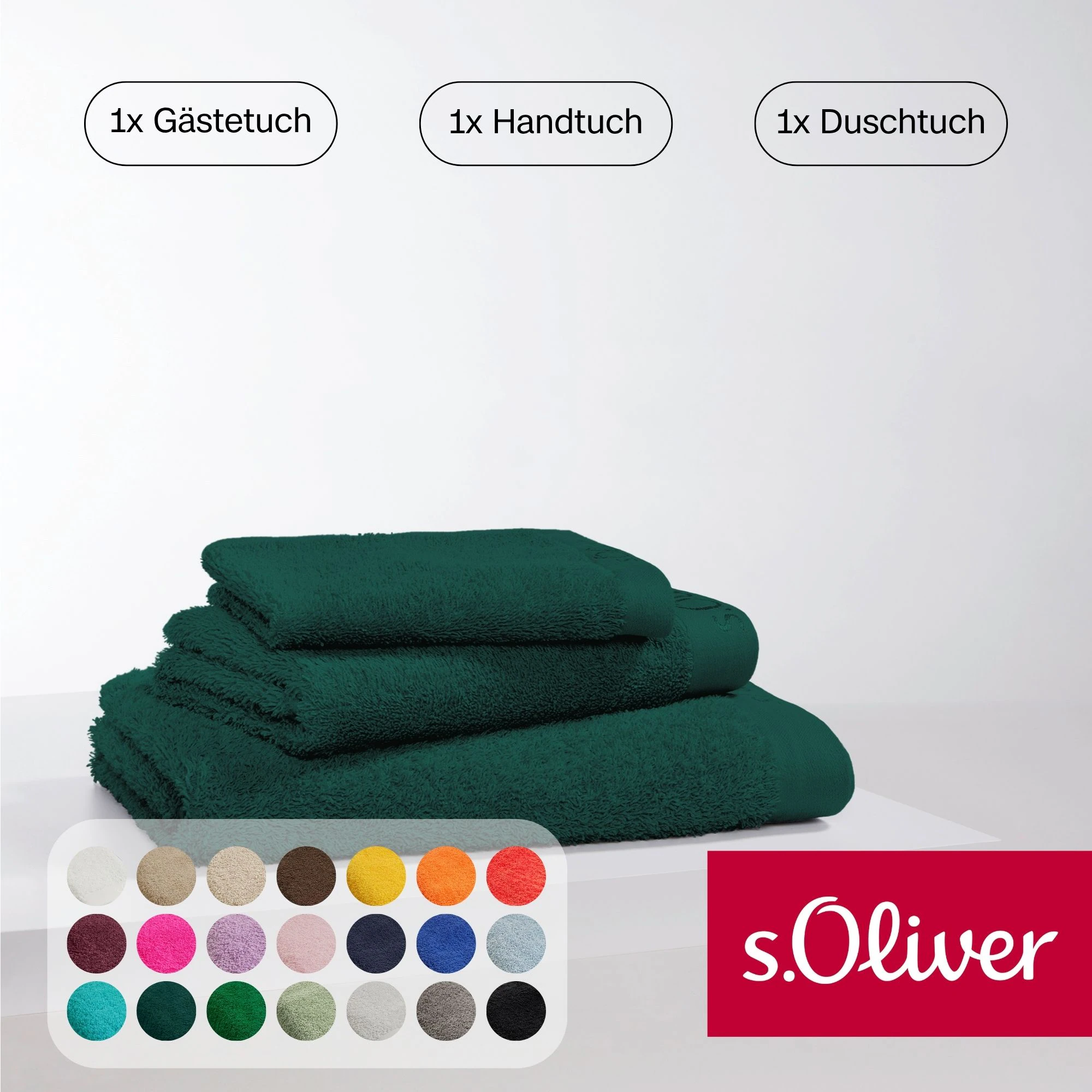 s.Oliver Handtuch Set »s.Oliver, Premium Qualität, 600 gr/m²,«, (Set, 3 St. günstig online kaufen