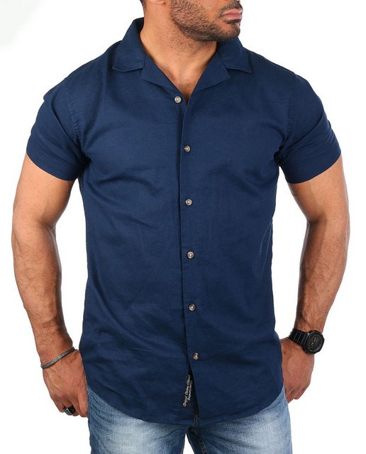 CARISMA Kurzarmhemd Herren Leinen Baumwoll Mix Casual Hemd 9212 Regular Kur günstig online kaufen