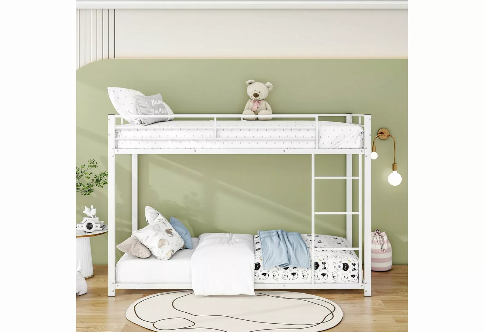 MODFU Etagenbett Kinderbett Eisenbett, Etagenbett klassischer Form (90*200 günstig online kaufen