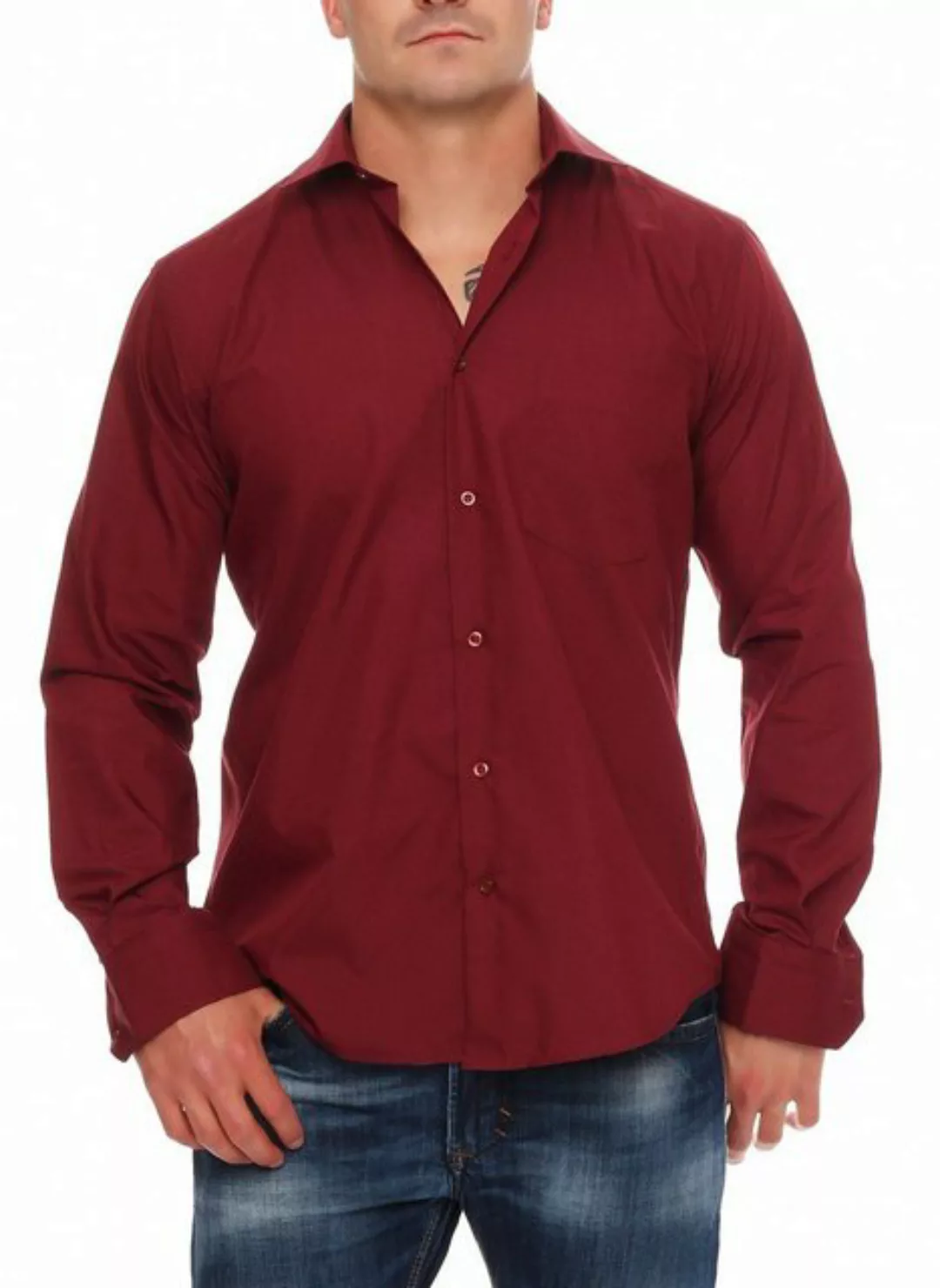 Tonelli Businesshemd Designer Herren Hemd klassischer Kragen K11 Bügelleich günstig online kaufen