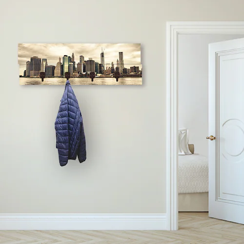 Artland Garderobenleiste »Lower Manhattan Skyline«, teilmontiert günstig online kaufen