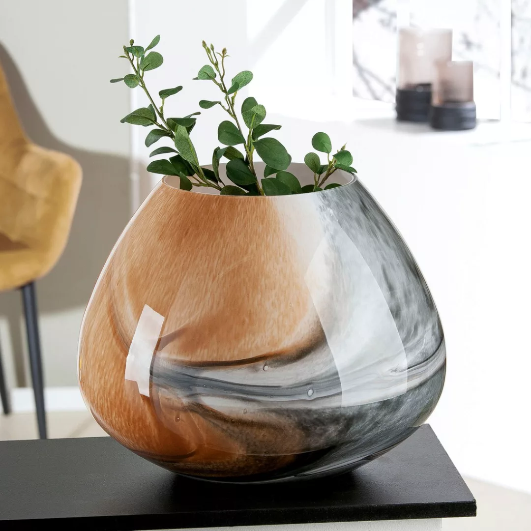 GILDE Tischvase "Draga, Höhe ca. 30 cm", (1 St.), dekorative Vase aus Glas, günstig online kaufen