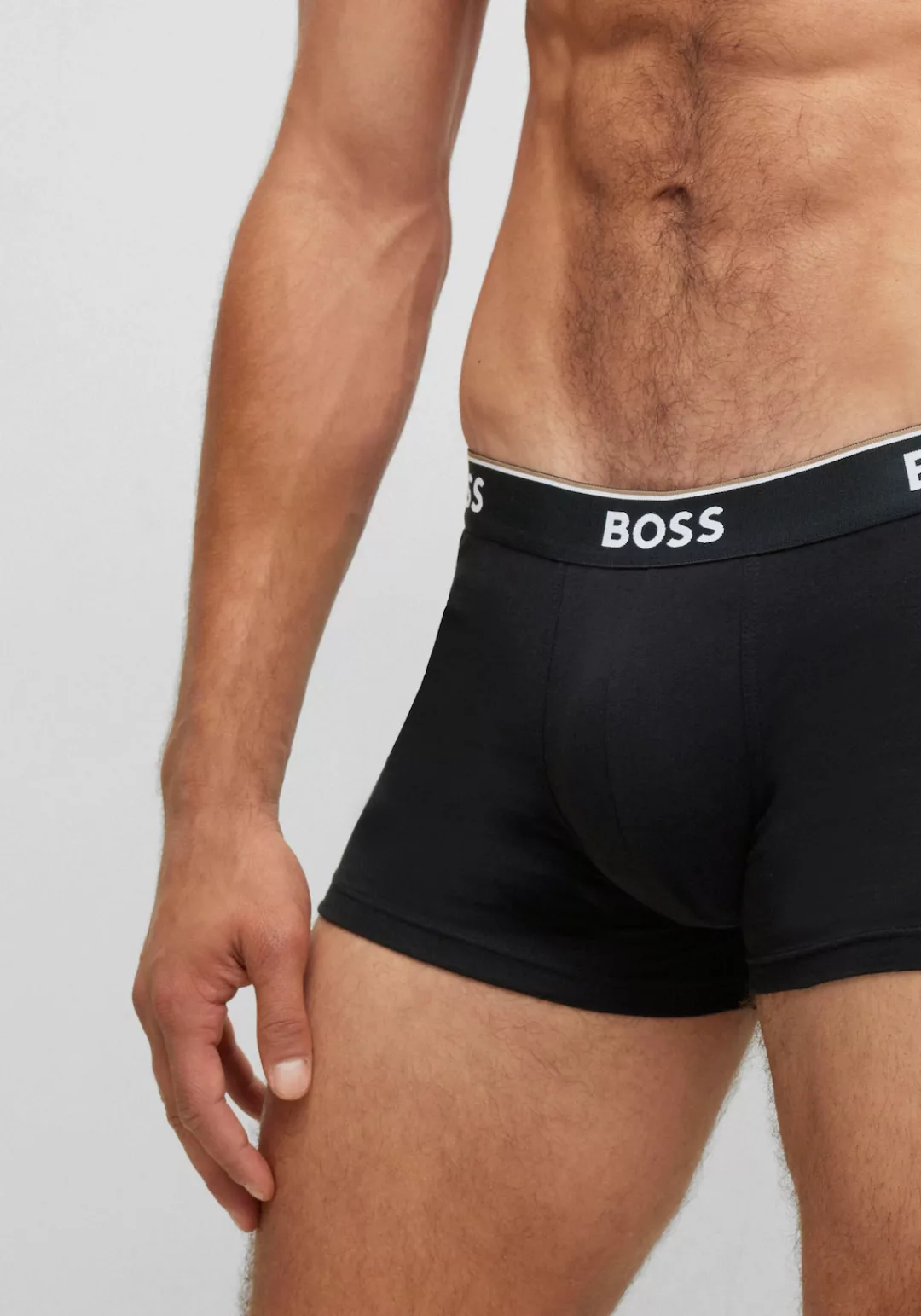 BOSS Boxer, (Packung, 3 St., 3er-Pack), mit BOSS Schriftzug auf dem Bund günstig online kaufen