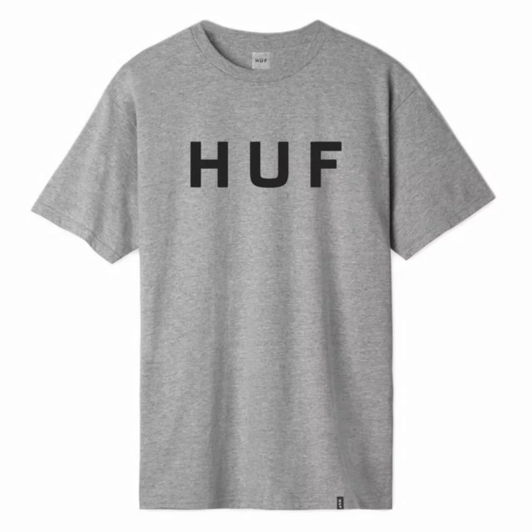 HUF T-Shirt OG Logo - grey heather günstig online kaufen