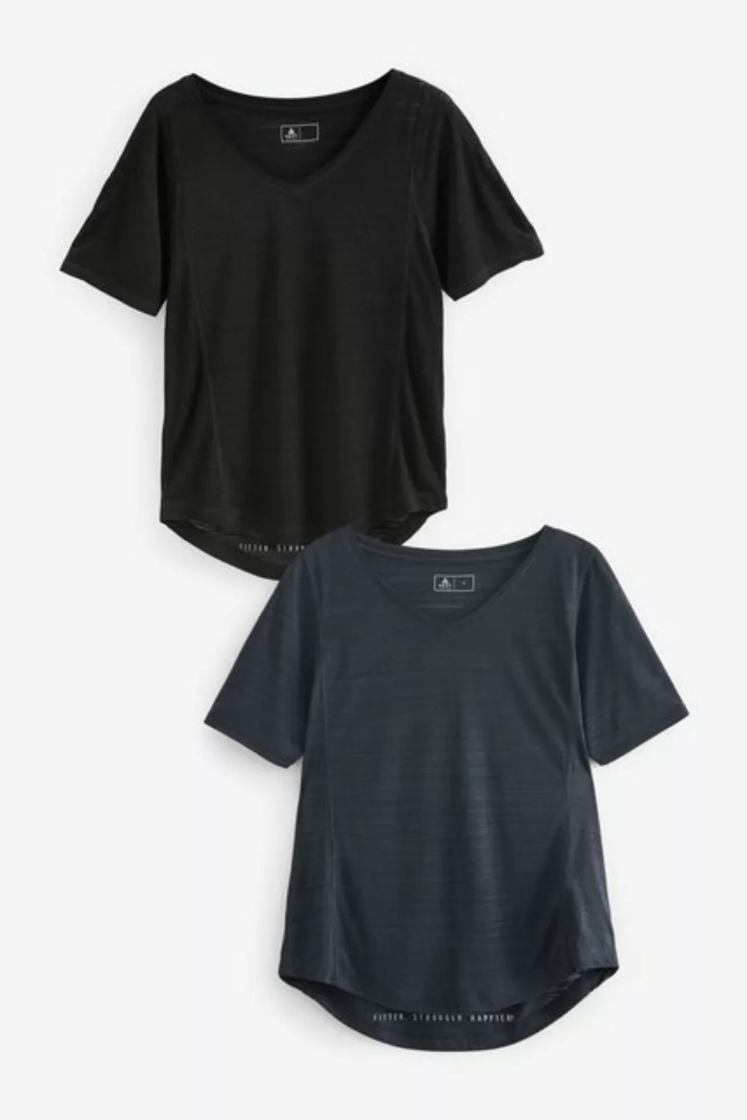 Next T-Shirt 2 x Next Active Kurzarm-Oberteile mit V-Ausschnitt (2-tlg) günstig online kaufen