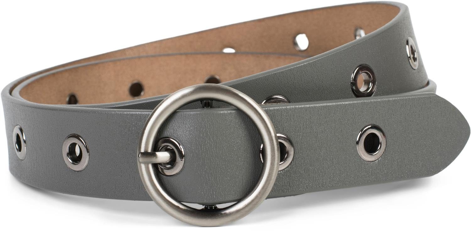 styleBREAKER Ledergürtel Leder Gürtel mit Lochnieten günstig online kaufen