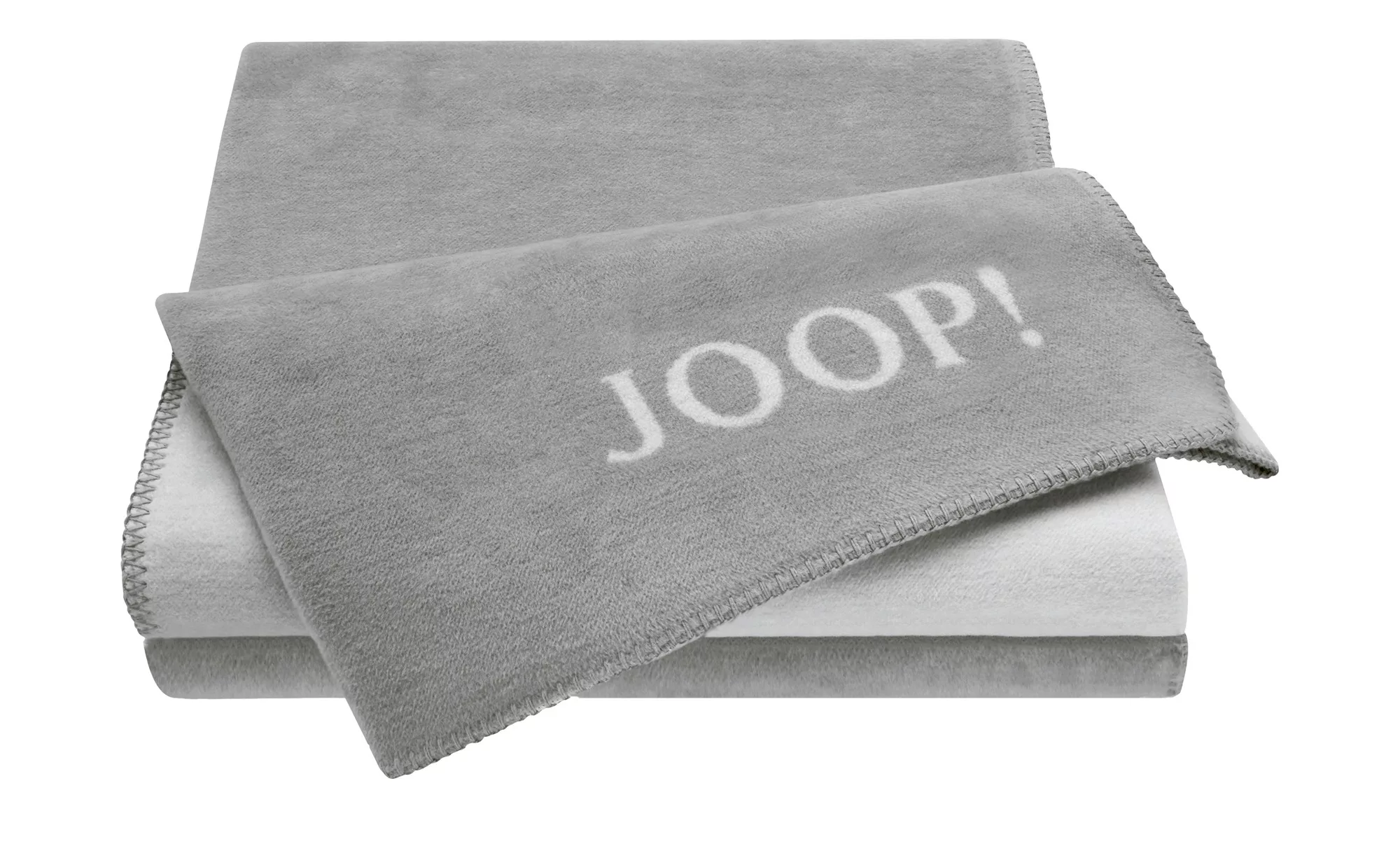 JOOP! Wohndecke-Doubleface  Joop! Uni-Doubleface - grau - 58% Baumwolle, 35 günstig online kaufen