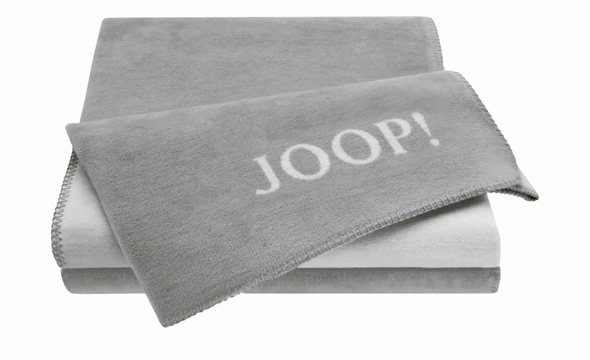 JOOP! Wohndecke-Doubleface  JOOP! Uni-Doubleface ¦ grau ¦ Baumwollmischgewe günstig online kaufen