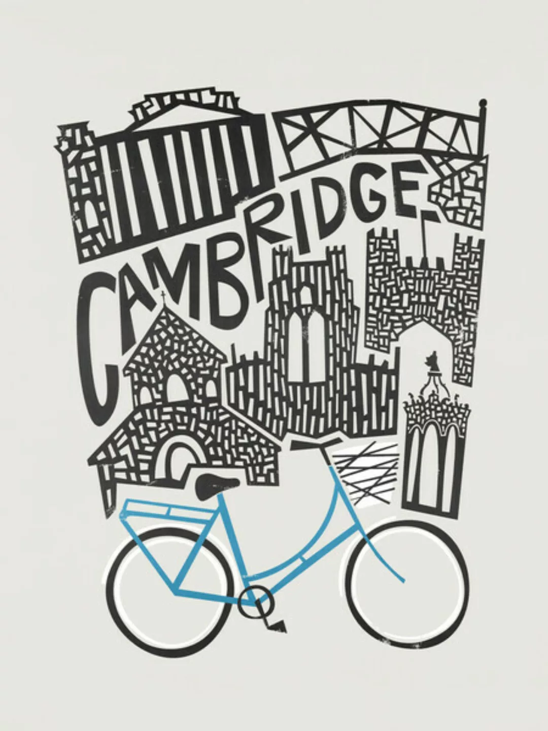 Poster / Leinwandbild - Cambridge Cityscape günstig online kaufen