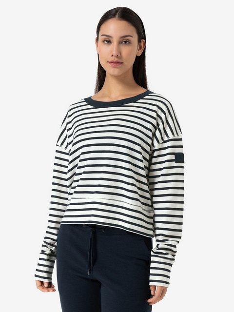 SUPER.NATURAL Sweatshirt für Damen, nachhaltig, Merino KRISSINI STRIPE BIO günstig online kaufen