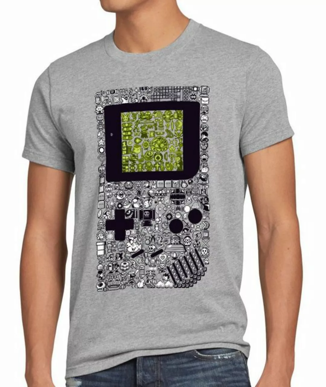 style3 T-Shirt 8Bit Gamer retro game boy snes wii luigi yoshi n64 classic günstig online kaufen