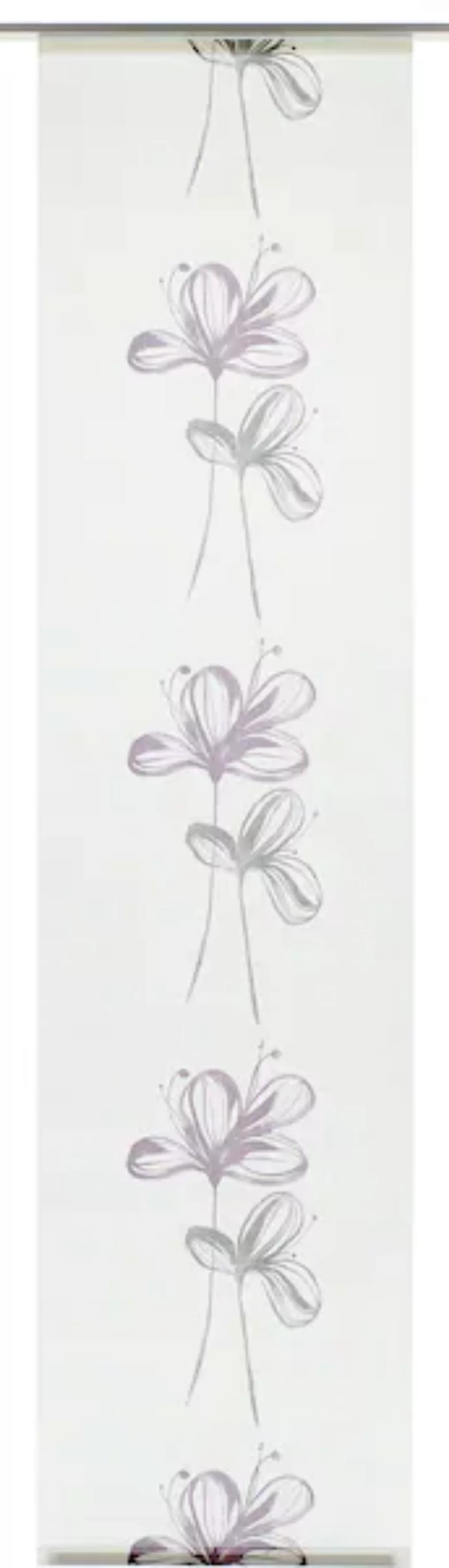 GARDINIA Schiebegardine »Flächenvorhang Stoff Flower«, (1 St.) günstig online kaufen