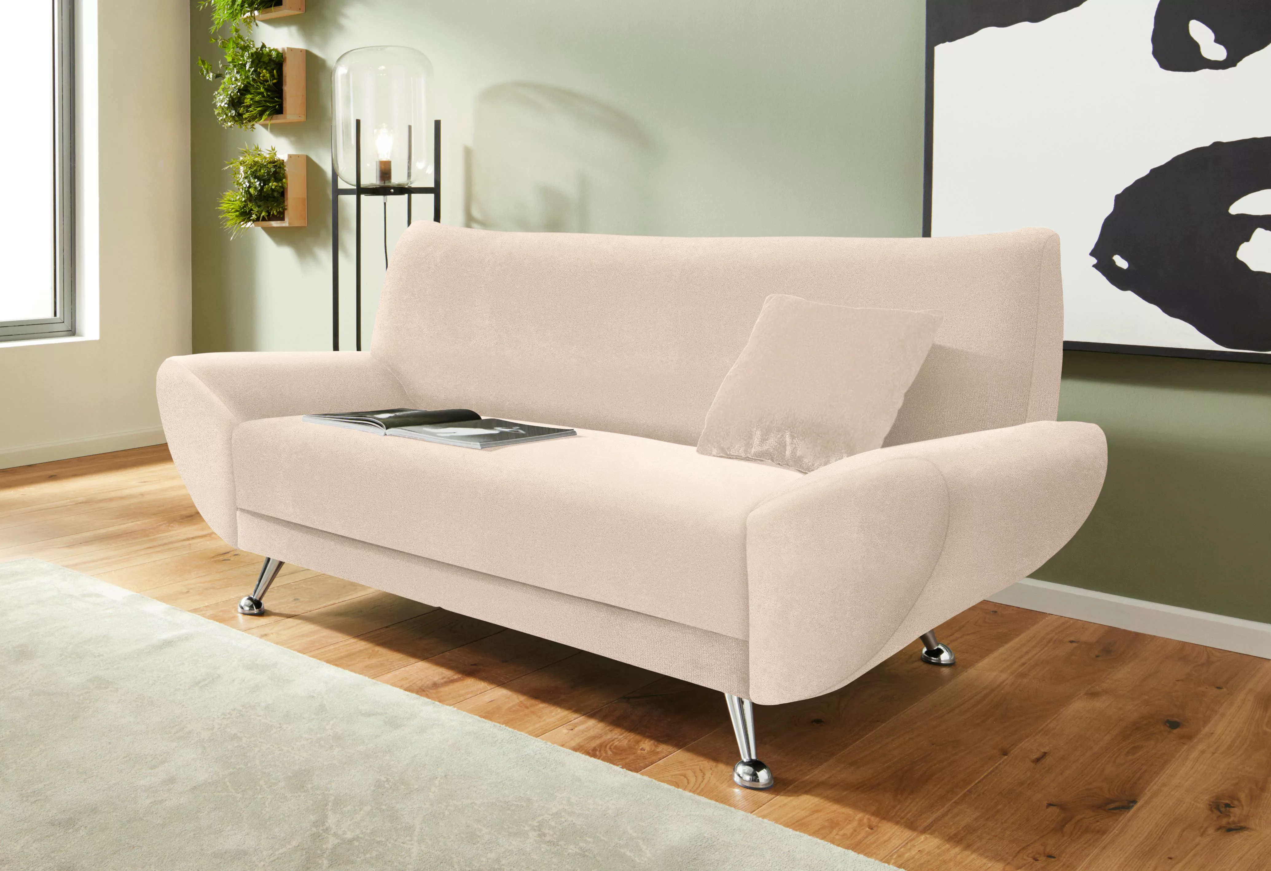 INOSIGN 2-Sitzer "Saltare, elegant und komfortabel, toller Designfuß" günstig online kaufen