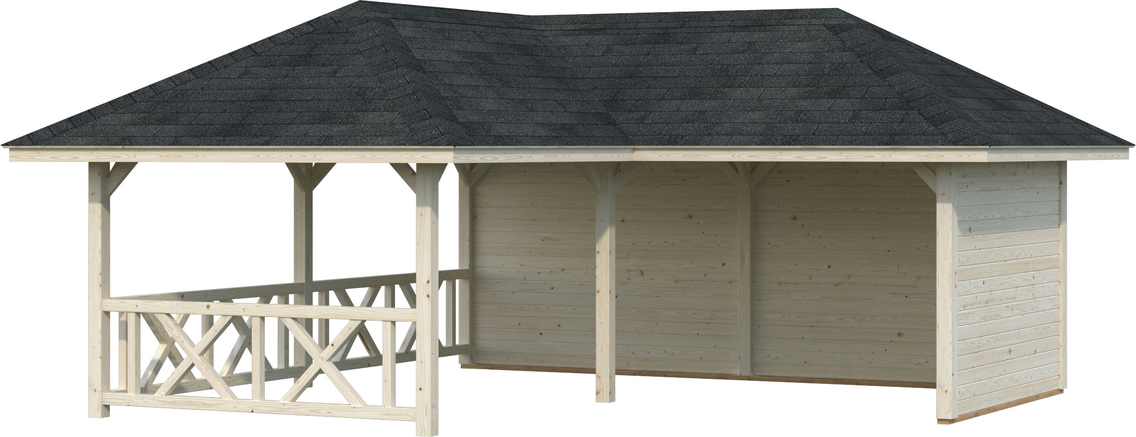 Palmako Holzpavillon "Bianca 24,9 m² Set 1", BxTxH: 588x588x323 cm günstig online kaufen