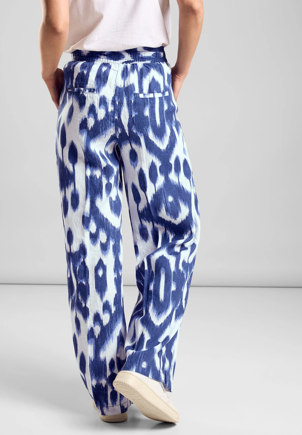 STREET ONE Leinenhose, mit All-Over Print günstig online kaufen