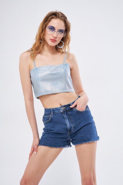 Kutaf Shorts Basic-Jeansshorts mit Quasten an den Beinen günstig online kaufen