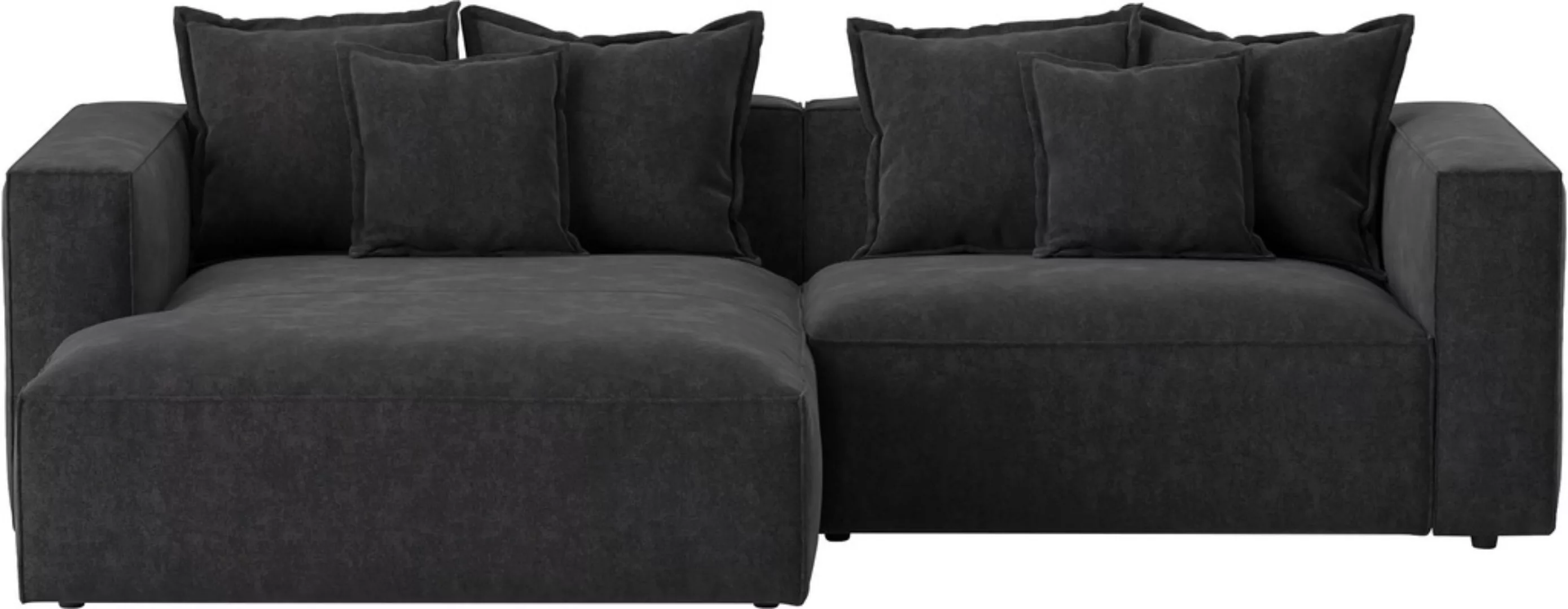 INOSIGN Ecksofa »Cowboy L-Form«, mit 6 Kissen, kubisches Sofa günstig online kaufen