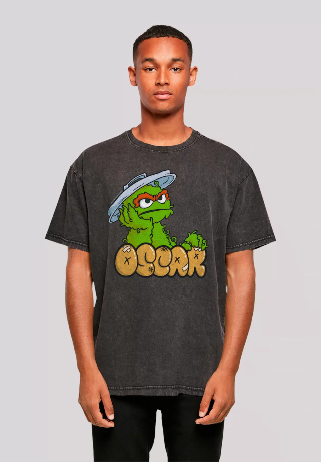 F4NT4STIC T-Shirt "Sesamstraße Oscar Annoyed", Premium Qualität, Weihnachts günstig online kaufen