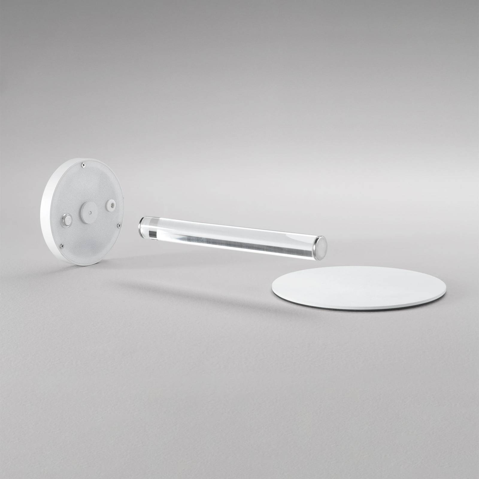Ideal Lux LED-Akku-Tischleuchte Toki weiß Kunststoff 25,5 cm günstig online kaufen